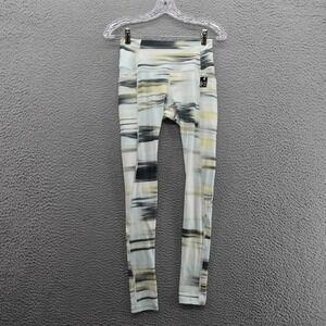 DSG Cold Weather Compression Legging Size XS Linear Glare Green White Womens NWT